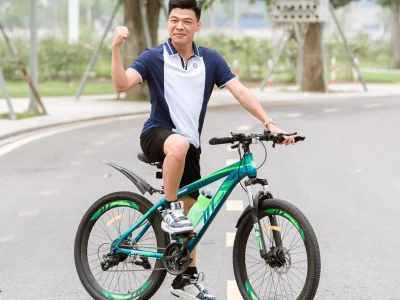 Xe đạp địa hình DT Z1000 – Trắng/đen (Vành đúc 6 đao)