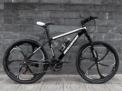 Xe đạp địa hình Mingu Inova - Đen/trắng (Vành đúc 6 đao)