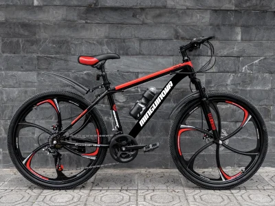 Xe đạp địa hình Mingu Inova - Đen/đỏ (Vành đúc 6 đao)