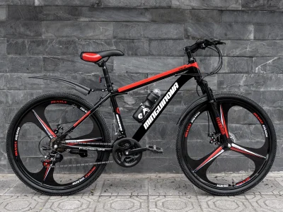 Xe đạp địa hình Mingu Inova - Đen/đỏ (Vành đúc 3 đao)