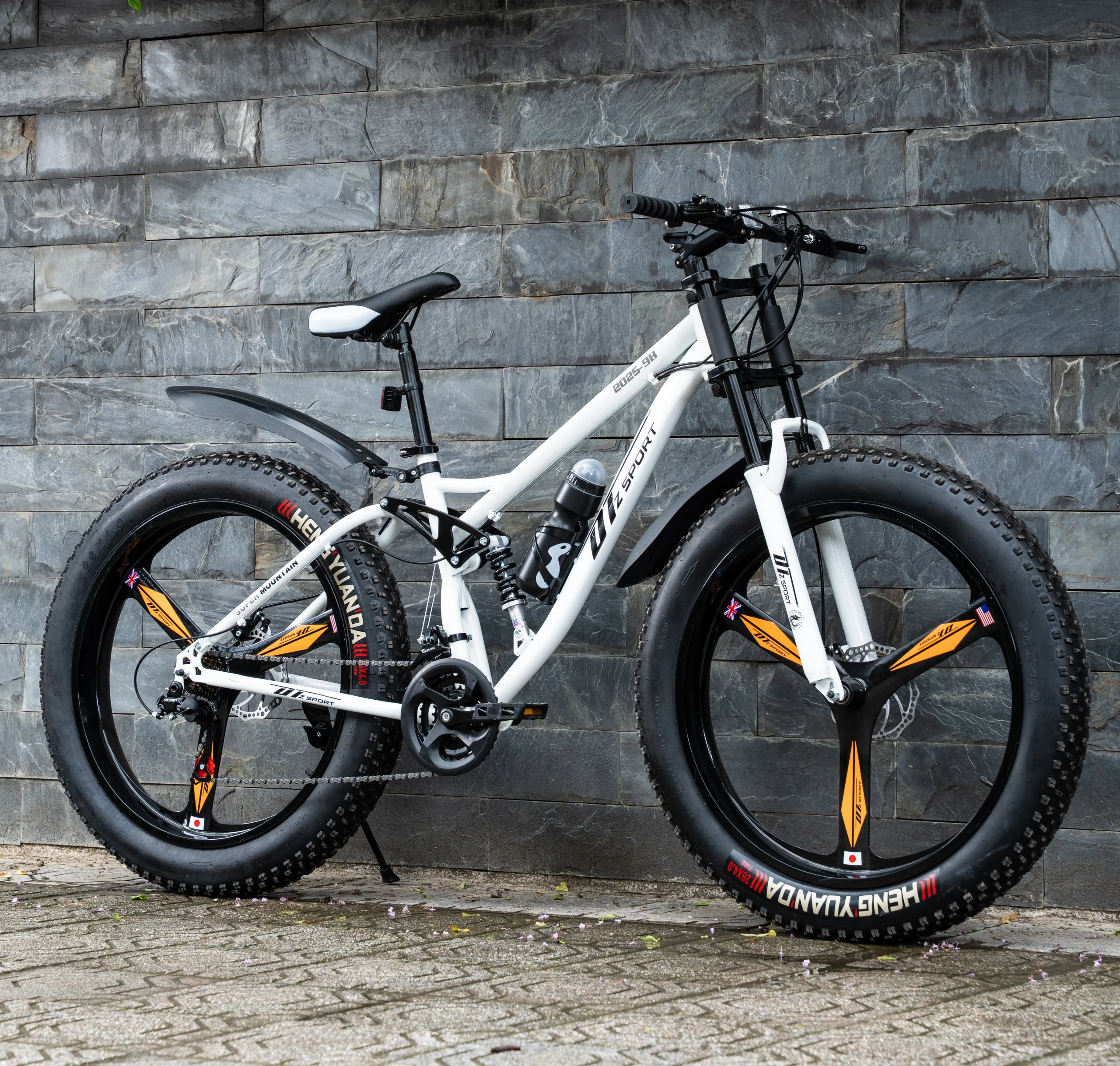 Xe đạp bánh béo DTZ Sport vành đúc 3 đao (Màu Trắng)